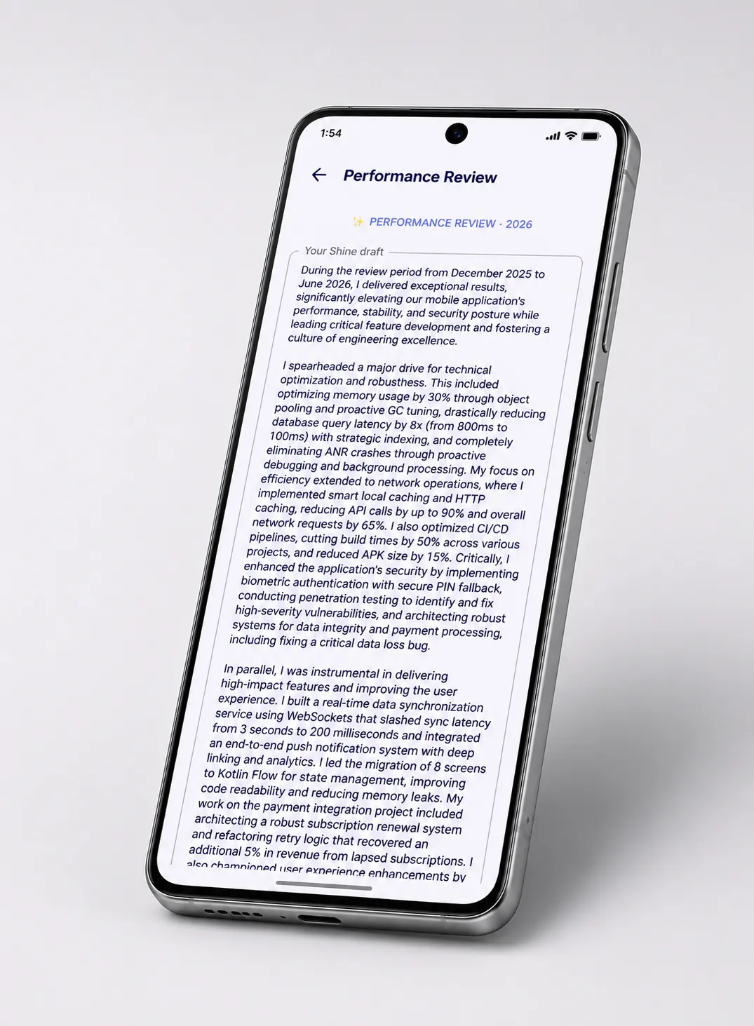 AI-Generated Review Prep in Luminary